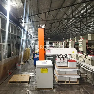 Automatic Palletizer, Column Palletizing Robot for Batteries Pack in Vietnam, Heavy-duty Palletizer for 30KG-50KG