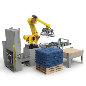 smart robot, Automated Robotic Arm Palletizer, Axis Robot Palletizer Line