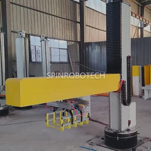 Heavy-Duty Palletizing System, custiomized column rotaty palletizing machine, equipped customized gripper. dual-station, continuous operation, no speed loss, with CE certification