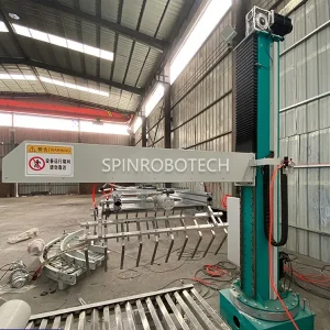 Column Swing Palletizing Robot, Rotating Single Column Palletizer with Forming Machine and Conveyor, can be equipped with 3D Camera Vision, CE certioficated