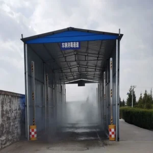 Misting System for Vehicle Disinfection, Customized Outdoor Water Misting Maker Humidifier Control System with CE certificate, for Fogging, Cooling, Moisturizing, Dust Suppression, Static Elimination, Mosquito Repellent, Sanitization