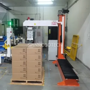 Cartesian Coordinate Palletizer, Customized Caetesian XYZ Palletizing Machine for 15KG 25KG Boxes of Beverages, Heavy-duty Conventional Palletize with Customized Gripper. Low Price Cartesian Palletizing Robot with CE Certification.