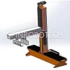 Cartesian Palletizing Machine, Heavy-Duty Column XYZ Palletizer with Customized Gripper for all kinds of packages: cartons, bags, barrels, sheets and special packages, can be CE certificated. SPIN's Cartesian XYZ palletizer: Compact, easy to install, high safety, and low initial cost.
