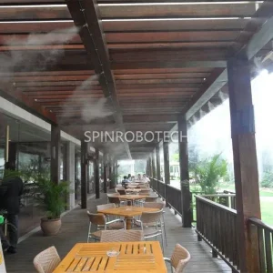 Outdoor Cool Mist Humidifier, Customized Outdoor Water Misting Maker Humidifier Control System with CE certificate, for Fogging, Cooling, Moisturizing, Dust Suppression, Static Elimination, Mosquito Repellent, Sanitization