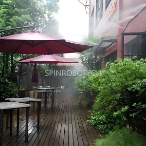 Cooling Water Spray System Outdoor, Customized Outdoor Water Misting Maker Humidifier Control System with CE certificate, for Fogging, Cooling, Moisturizing, Dust Suppression, Static Elimination, Mosquito Repellent, Sanitization