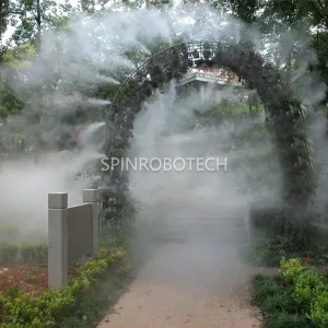 Misting Humidification System Landscape, Customized Outdoor Water Misting Maker Humidifier Control System with CE certificate, for Fogging, Cooling, Moisturizing, Dust Suppression, Static Elimination, Mosquito Repellent, Sanitization