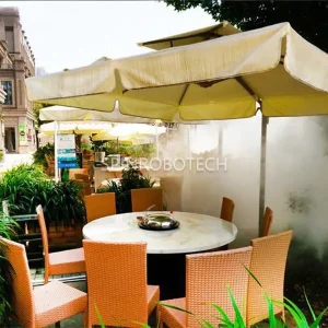Patio Cooling Misting System, Customized Outdoor Water Misting Maker Humidifier Control System with CE certificate, for Fogging, Cooling, Moisturizing, Dust Suppression, Static Elimination, Mosquito Repellent, Sanitization