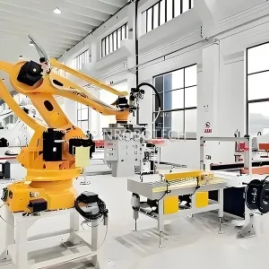 Robotic Palletizing Robots, customized integrated grippers robotic arm palletizer for 20KG 30KG 40 KG 50KG 60KG bagged products, automatic PLC control ESTUN 4-axis 6-axis palletizing depalletizing robot, with CE certification
