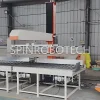 Customized Gripper Column Palletizer, customized column rotary palletizing robot for 10KG 20KG 30KG metal plates, can be equipped with vacuum suction gripper, automatic PLC control palletizing machine, with CE certification. SPIN’s Column rotating palletizer: Dual-station, continuous operation, no speed loss.
