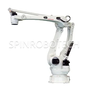 Automatic Robot Palletizer, Kawasaki 4-axis 6-axis robotic arm, automatic PLC control palletizing depalletizing robot, with CE certification, can be equipped with customized grippers