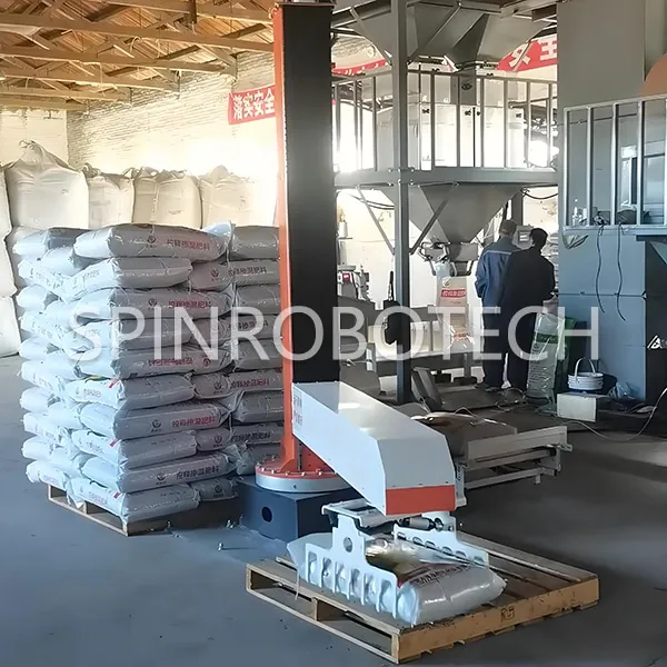 Column Palletizer for Bagged Fertilizer