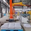 Depalletizing Bag Slitting Machine, Automatic 25kg plastic granule bag slitting and discharging system, Custom column-type unpacking machine, with CE certification. SPIN’s Column Crank Arm Palletizer & Depalletizer: Flexible articulated arm, strong impact resistance, ideal for bag breaking and feeding.