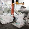 Column Articulated Arm Depalletizing Line for 50KG Bagged White Sugar, Single Column Rotating Crank Arm Depalletizer, Integrating pallet unloading, bag breaking, Belt Conveying Machine, and 3D Camera Vision, with CE certification. SPIN’s Column Crank Arm Palletizer: Flexible articulated arm, strong impact resistance, ideal for bag breaking and feeding.