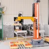 Dual-position Crank Arm Palletizeing Robot for 25kg Bags of Corn Grits, Customized Dual-station 2-Axis Rotating Column Palletizing Machine with special Gripper, High-speed Single Column Palletizing & Depalletizing Machine with CE certiofication. SPIN’s Rotary Column Palletizer: Dual-station, continuous operation, no speed loss.