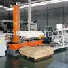 Low-price XYZ Cartesian Palletizer, customized column palletizing machine for 25kg PP bags of plastic pellets, equipped customized gripper and sharping conveyor, heavy-duty cartesian palletizing robot with CE certification. SPIN's Cartesian XYZ palletizer: Compact, easy to install, high safety, and low initial cost.