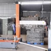 Rotary Palletizing Robot, Customized Dual-station Column Palletizer, equipped Custom Gripper with CE Ceetification. SPIN’s Rotary Column Palletizer: Dual-station, continuous operation, no speed loss.