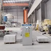 Dual-position Column Palletizer, Column Rotating Palletizer, Customized Dual-station Column Rotating Palletizing Machine, Equipped Custom Fixture for 13.2KG Cutting Rock Wool Board, Dual Palletizing Workstation with CE Certification. SPIN's Column rotating palletizer: Dual-station, continuous operation, no speed loss.