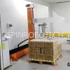 Low-price XYZ Cartesian Palletizing Machine, customized column palletizer for 25kg Boxes of Medicines, PLC-controlled heavy-duty cartesian palletizer with CE certification. SPIN's Cartesian XYZ Palletizer: Compact, easy to install, high safety, and low initial cost.