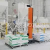 Column Rotary Palletizer, High-speed Palletizing Equipment, Dual-Station Column Rotary Palletizer for 20KG / 25KG Bagged Wall Putty SPIN's Column rotating palletizer: Dual-station, continuous operation, no speed loss.